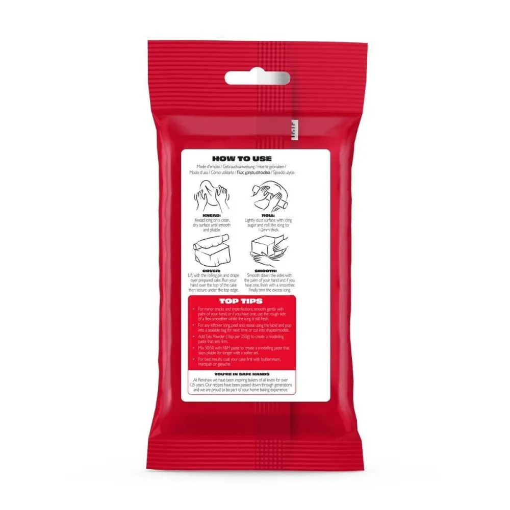 Sockerpasta Renshaw - 250g Röd EXTRA