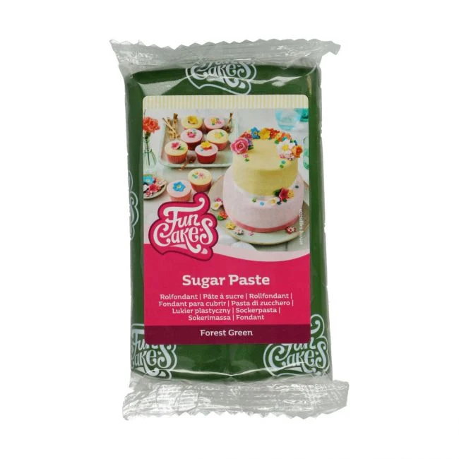 Sockerpasta - Skogsgrön 250g