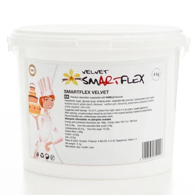 Sockerpasta Vanilj - Vit 4kg
