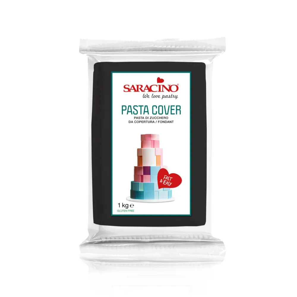 Täckpasta – Svart Sockermassa 1 kg