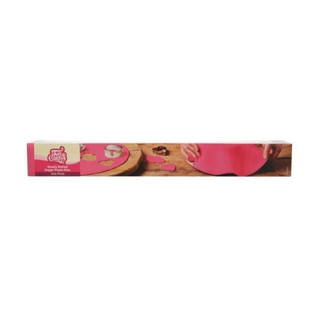 Utrullat sockerpasta - het rosa