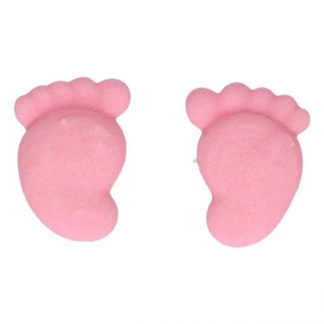 16 bebisfötter i socker - Rosa