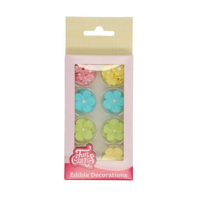 Sockerdekorationer - Pastellblandning av blommor