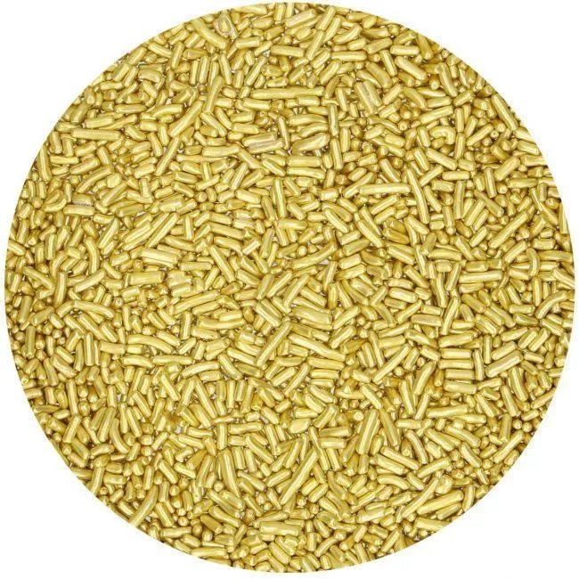 Sockerströssel - Metallisk Guld 80g
