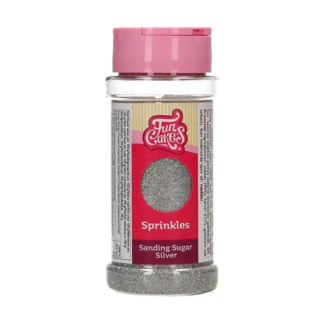 Sucre Sable Pailleté 80g - Silverfärgad