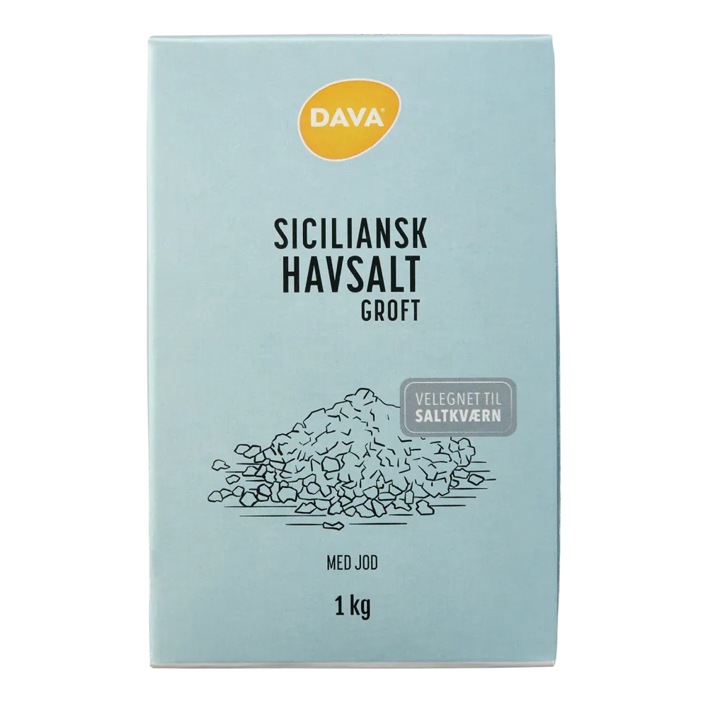 DAVA grovt sicilianskt havssalt 1 kg