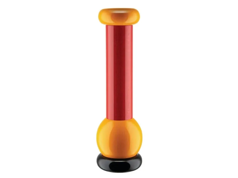Alessi Saltkvarn och pepparkvarn MP0210, röd/gul/svart