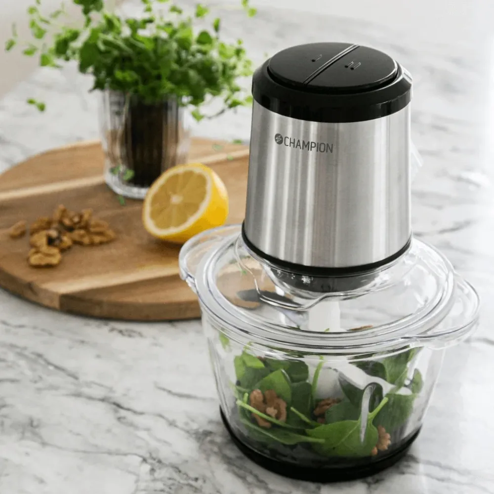 Champion Ficka Chopper 1,2L 400W Glasskål MC310 Rostfri
