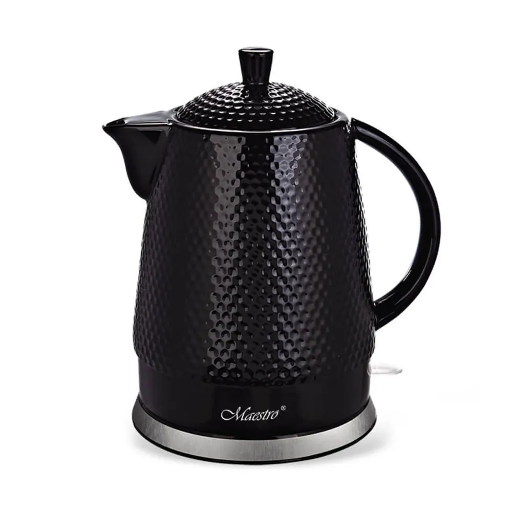 Maestro keramisk vattenkokare, kapacitet 1,5 l, 1500W, kolsvart, MR069