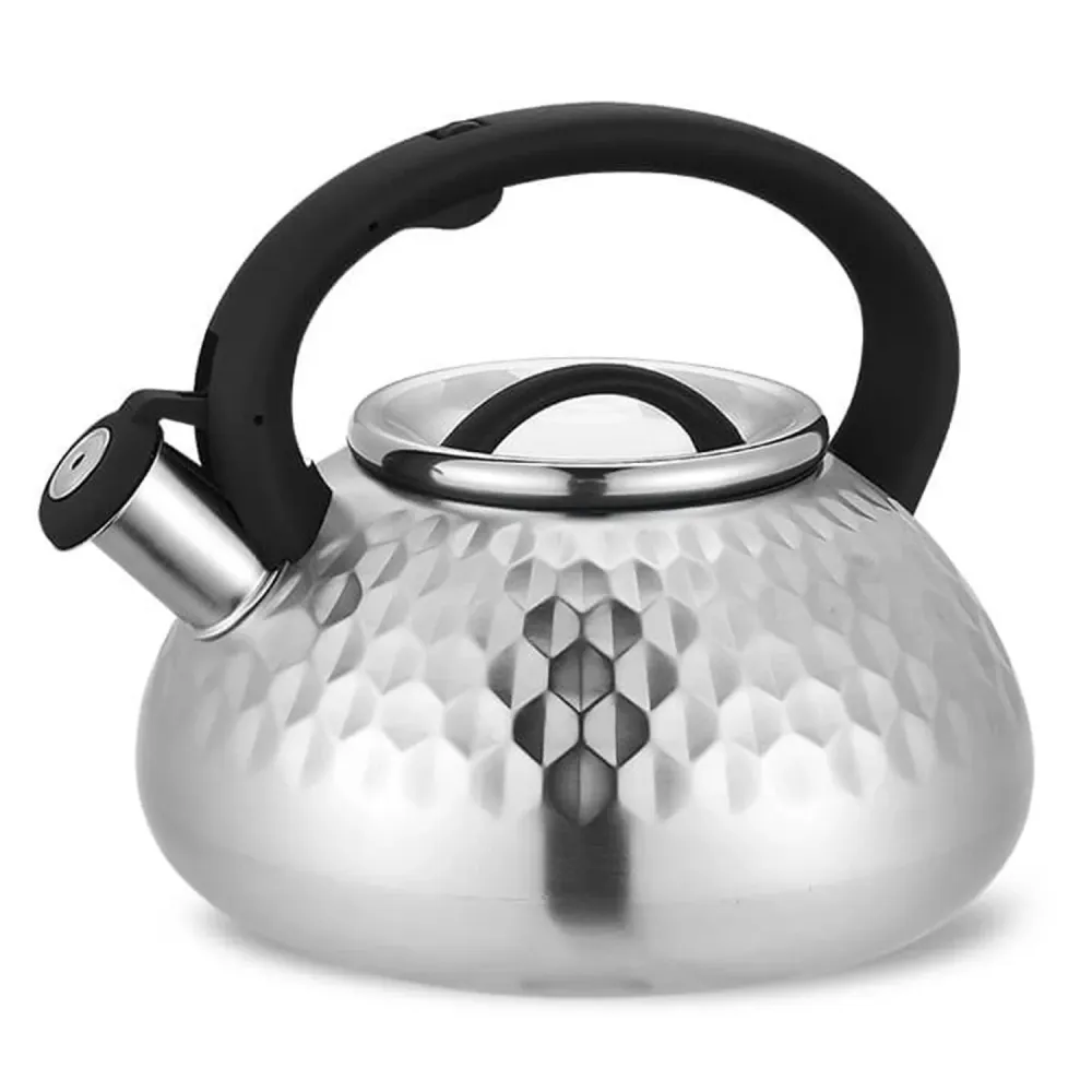 Maestro MR-1309 Vattenkokare Med Lock Och Visselpipa 3L Quality Vattenkokare I Rostfritt Stål För Induktionskokare Med Spi...