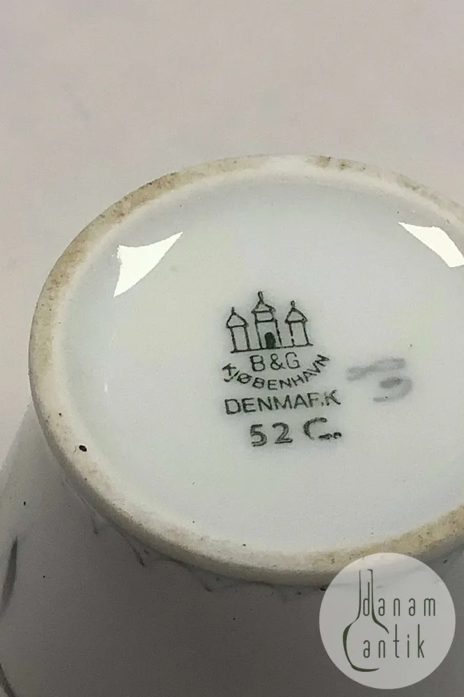 Bing og Grøndahl Demeter / Blå Kornblomst Sennepsbæger uden låg No 52C