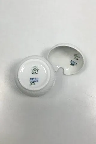 Royal Copenhagen Salto hvidt stel Sennepskrukke