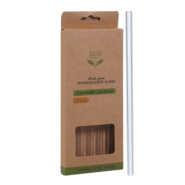 Sugrör i glas | 4-pack