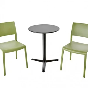 Arket Cafégrupp 60cm ink 2st Lilibet Stolar Olivgrön