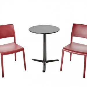 Arket Cafégrupp 60cm ink 2st Lilibet Stolar Bordeaux