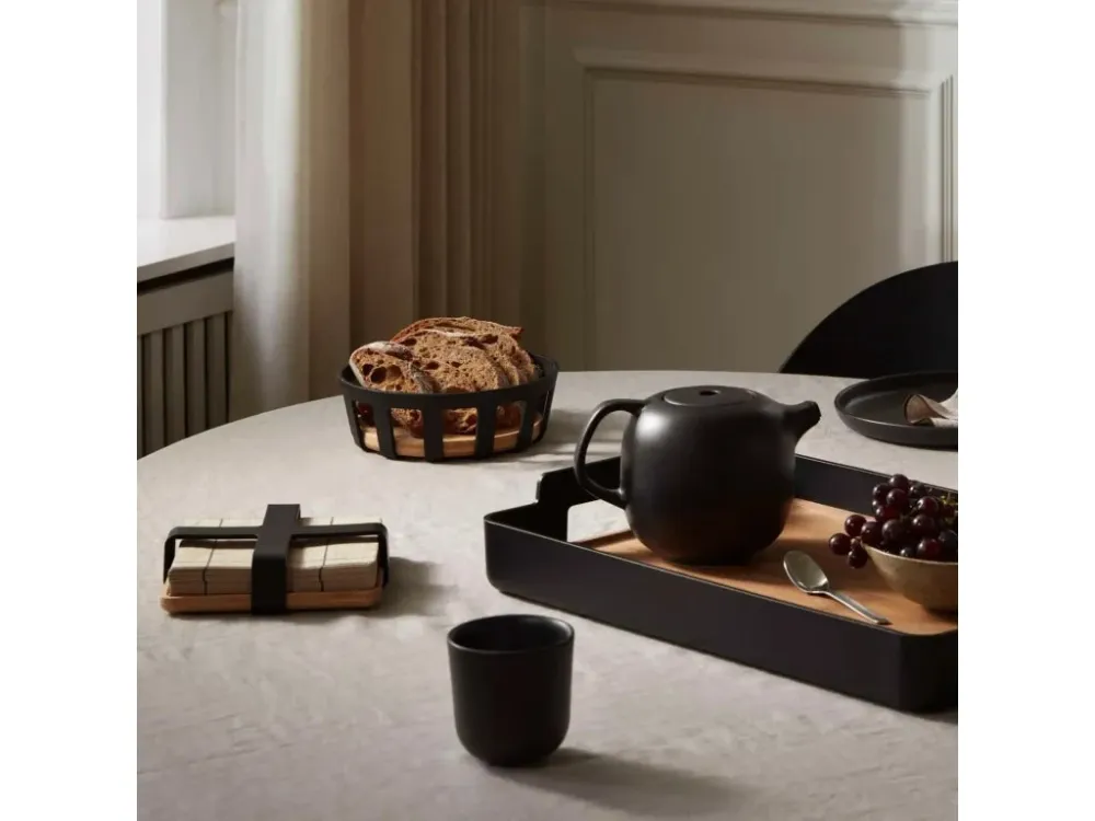 Eva Solo Servetthållare NORDIC KITCHEN 19 x 5 cm, midnight, plast/bambu
