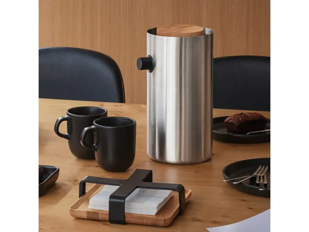 Eva Solo Servetthållare NORDIC KITCHEN 19 x 5 cm, midnight, plast/bambu