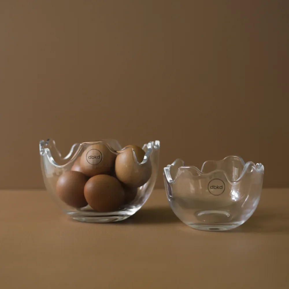 HAPPY EASTER Skål Äggskal Ø15, Kristall
