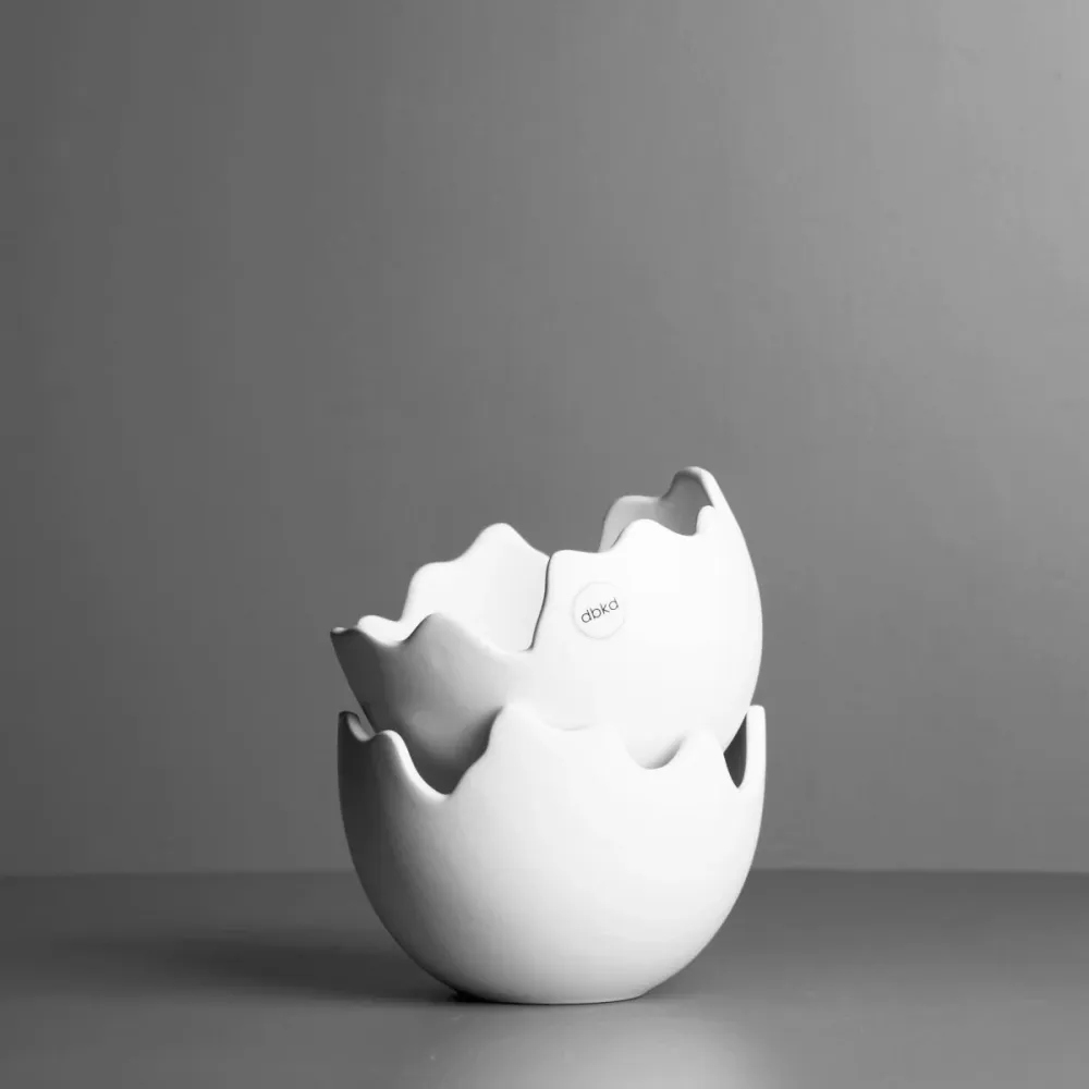 HAPPY EASTER Skål Äggskal Ø15, Krita
