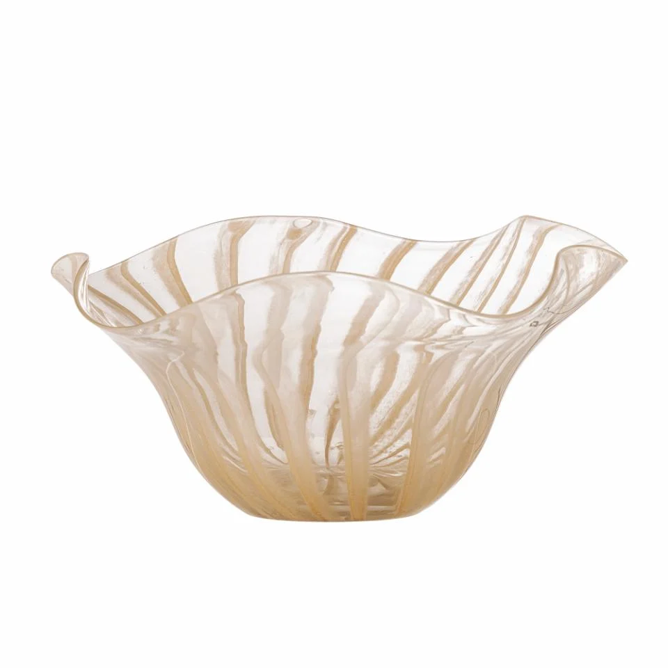 Imri Bowl, Rose/beige Glass