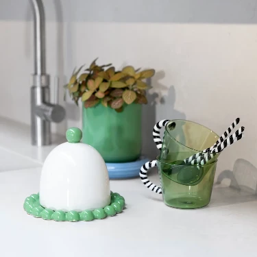 Klevering Butter dish Perle Sage
