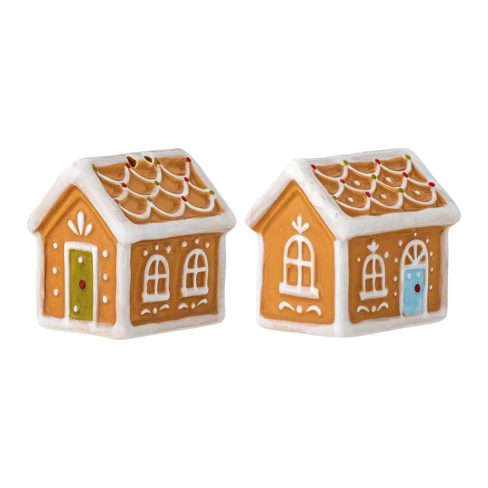 Bloomingville Ginnie Salt- och Pepparkar Place, Brun, Keramik