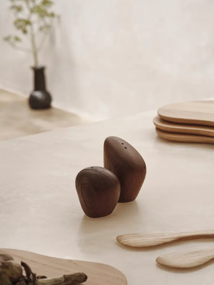 Cairn Salt and Pepper Shakers - Place 2 - Dark Brown