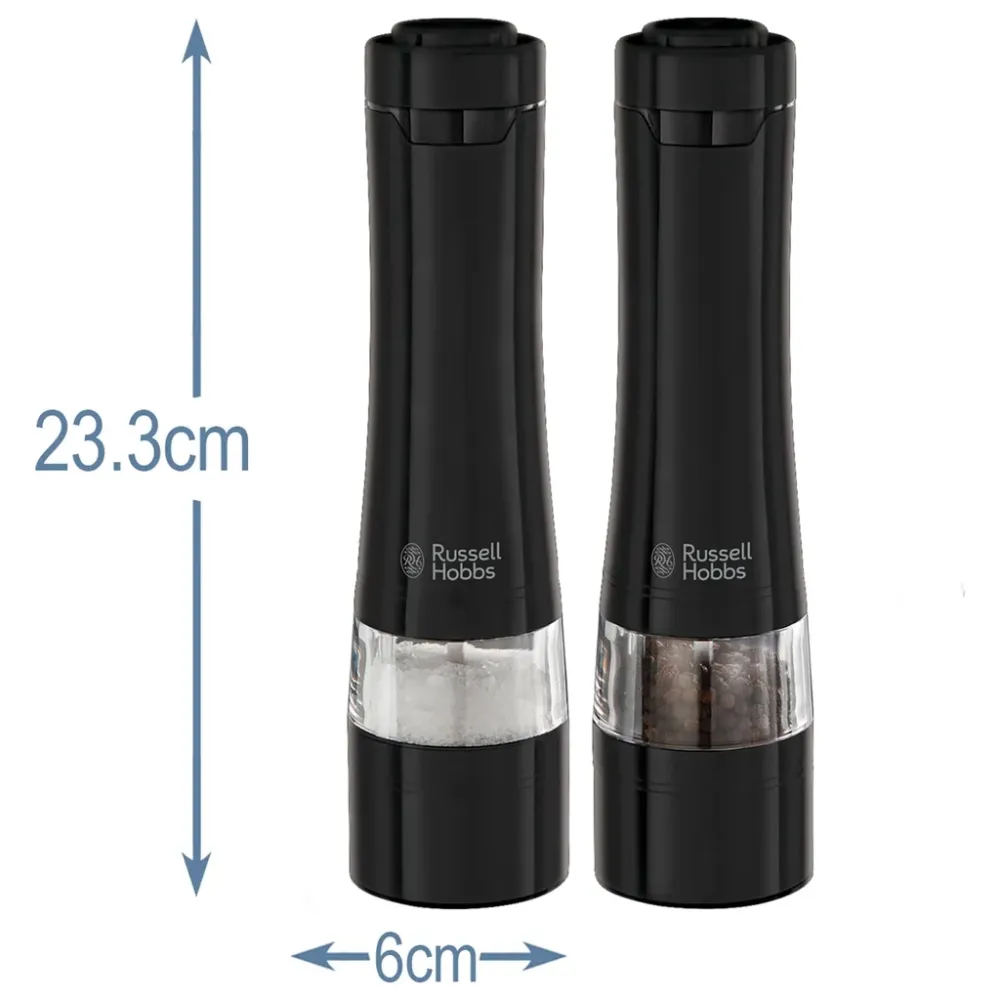 Russell Hobbs Salt&Pepparkvarn Keramisk Stålverk kolsvart stål