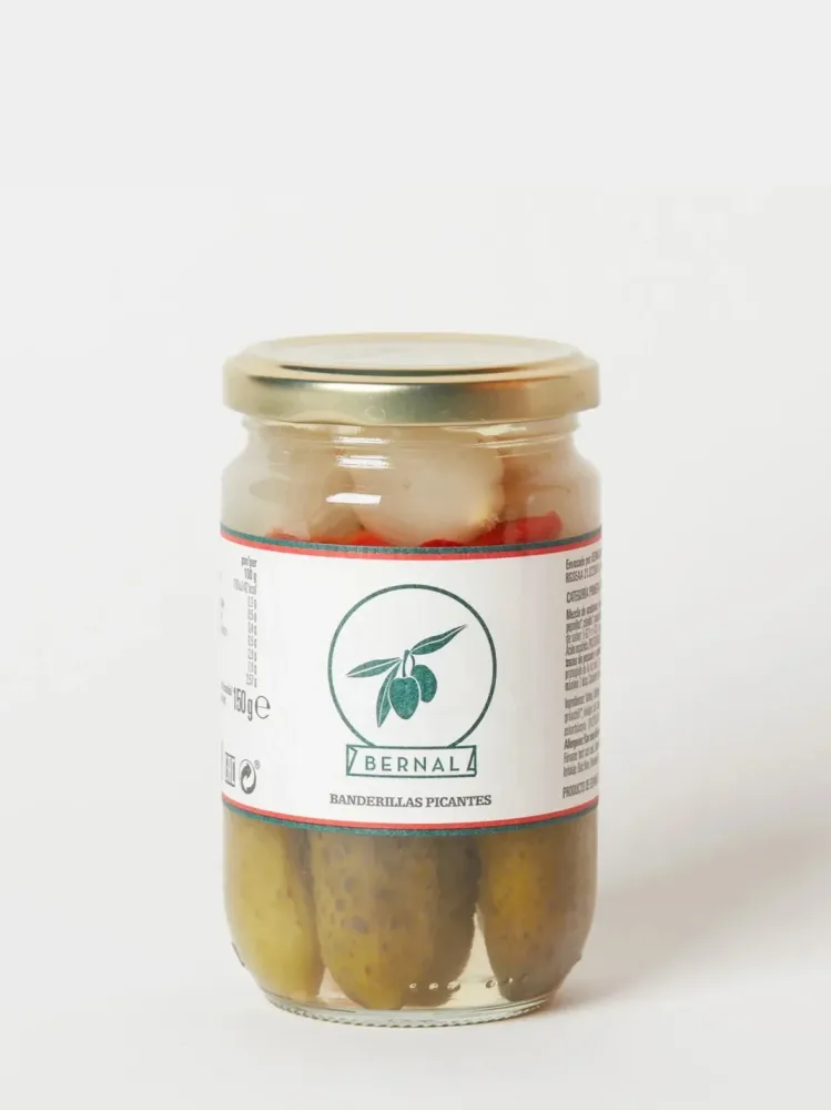 Bernal - Banderillas Picantes, färdiga spett med cornichon, oliv och paprika