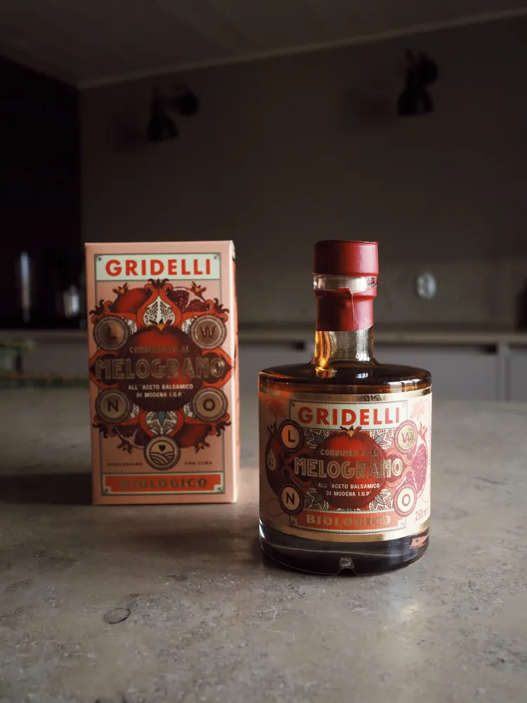 Gridelli - Aceto Balsamico Melograno, Mörk Balsamvinäger Granatäpple