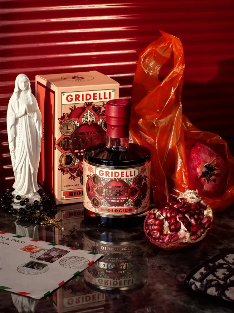 Gridelli - Aceto Balsamico Melograno, Mörk Balsamvinäger Granatäpple