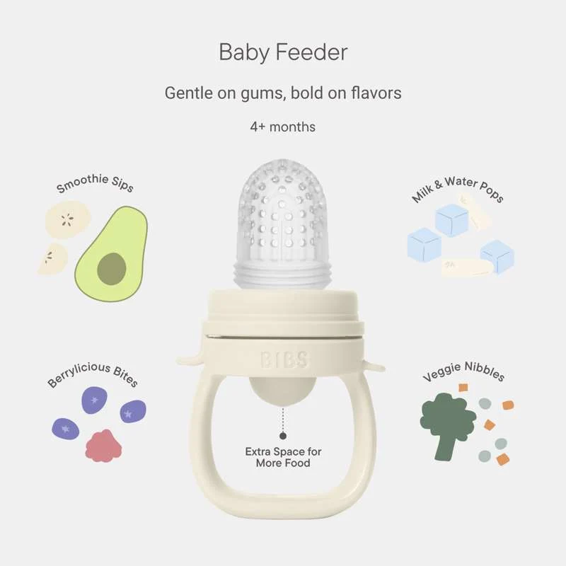 BIBS Middag - Baby Matningssked - Fossilgrå