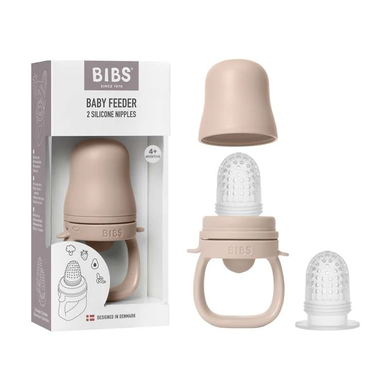 BIBS Middag - Baby Matningssked Smagsut - Blush