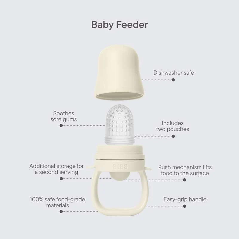 BIBS Middag - Baby Matningssked Smagsut - Salvia
