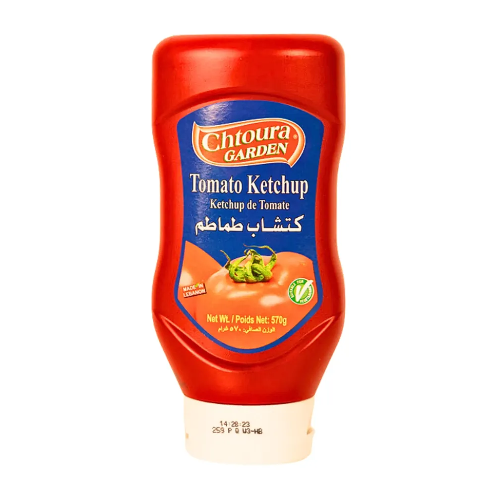 Chtoura Garden – Tomato Ketchup (plast flaska) 570g - Bäst före juni 2025