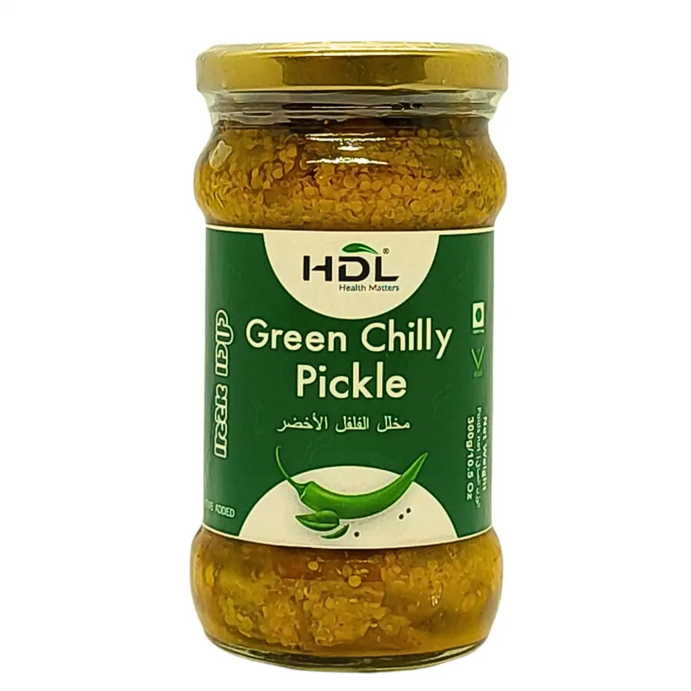 HDL Green Chilly Pickle 300g – För den som älskar hetta och smak!