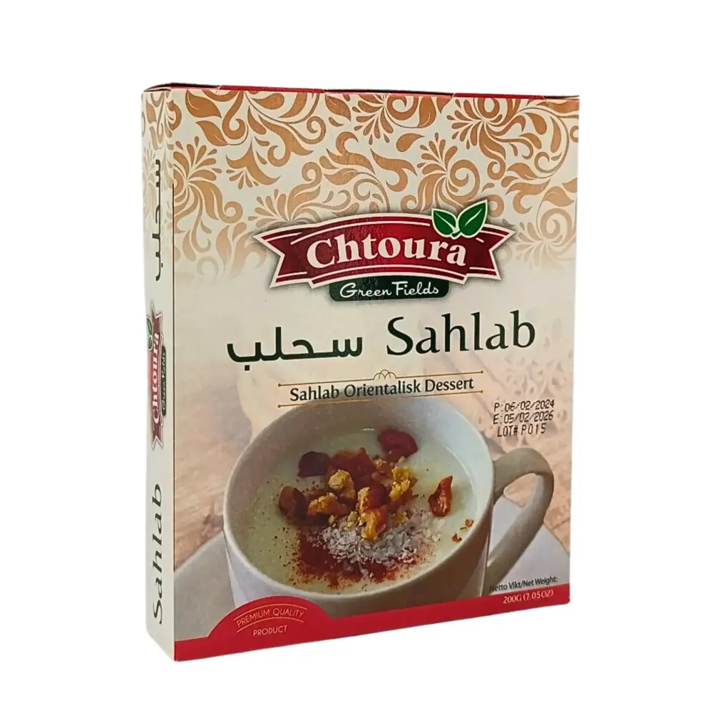 Sahlab Chtoura Green Fields 200g - Utgånget datum feb 2026 med garanti