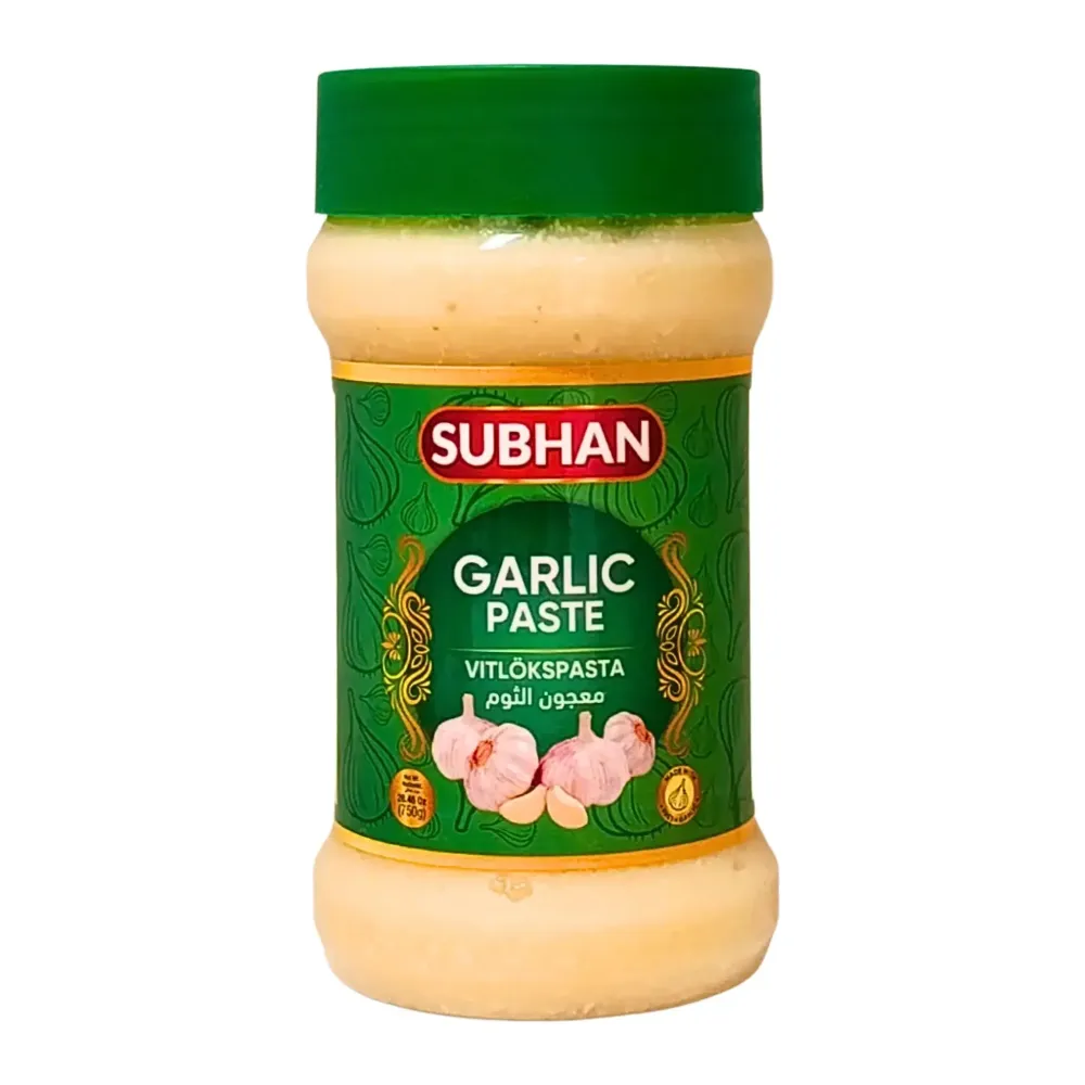 Subhan Garlic Paste 750g – Äkta vitlökspasta för enkel och intensiv smak i matlagningen