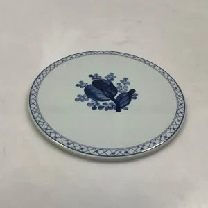 Royal Copenhagen / Aluminia Tranquebar, Blå Fajance Smørbrik No 1403