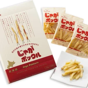 Calbee Jaga Pokkuru Potatischips Okhotsk Havssalt 18g x 10
