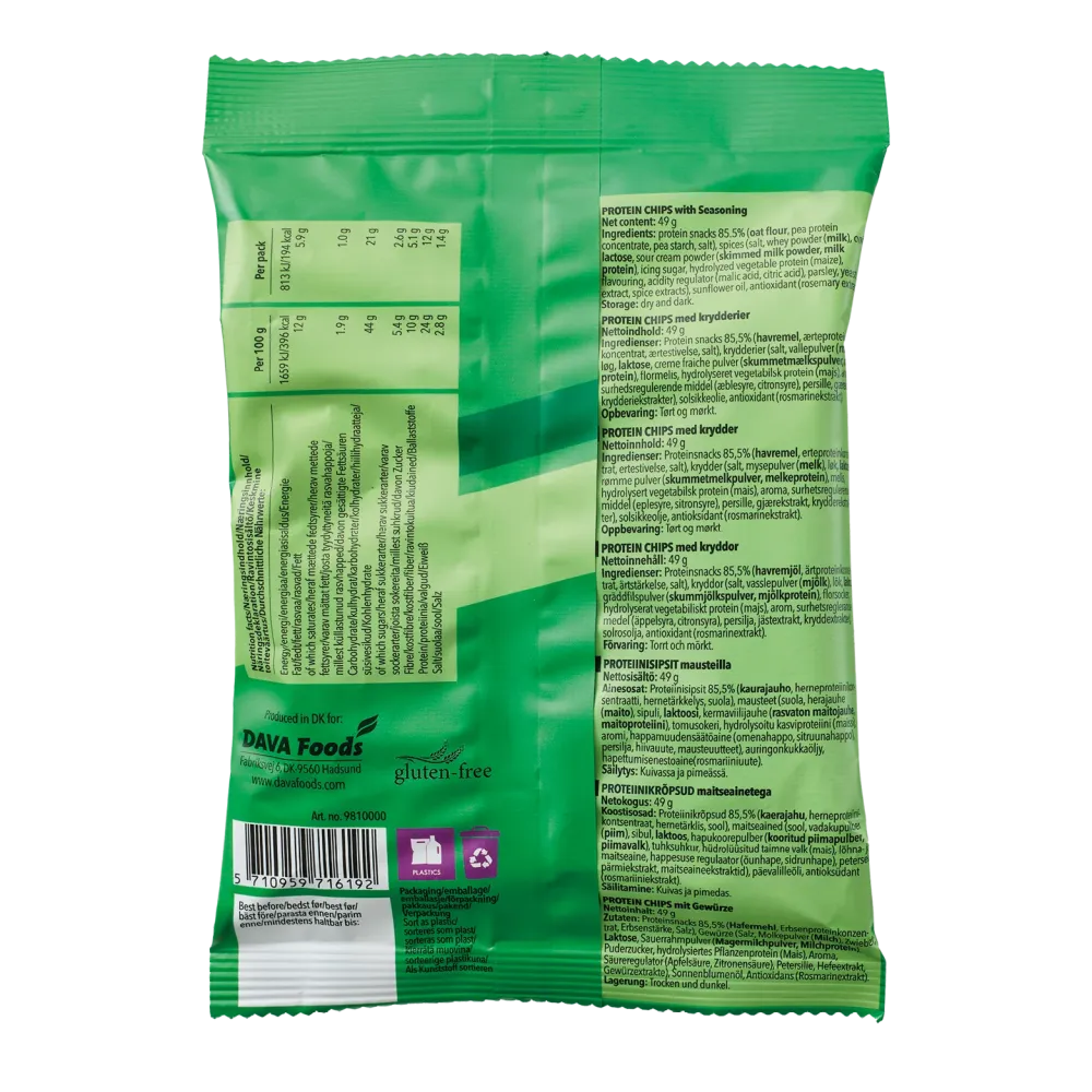 DAVA Proteinchips Gräddfil och Lök