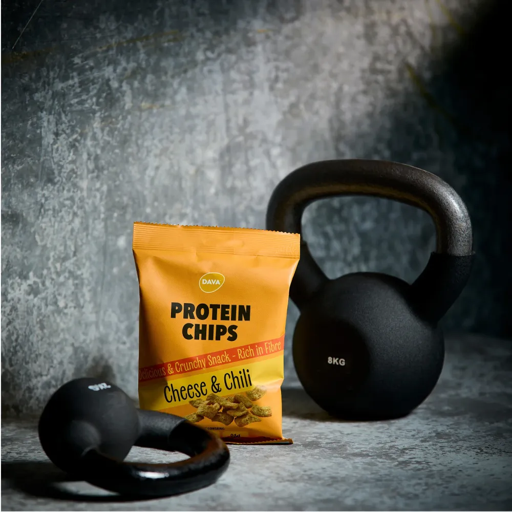 DAVA Proteinchips, Ost & Chili 49 g