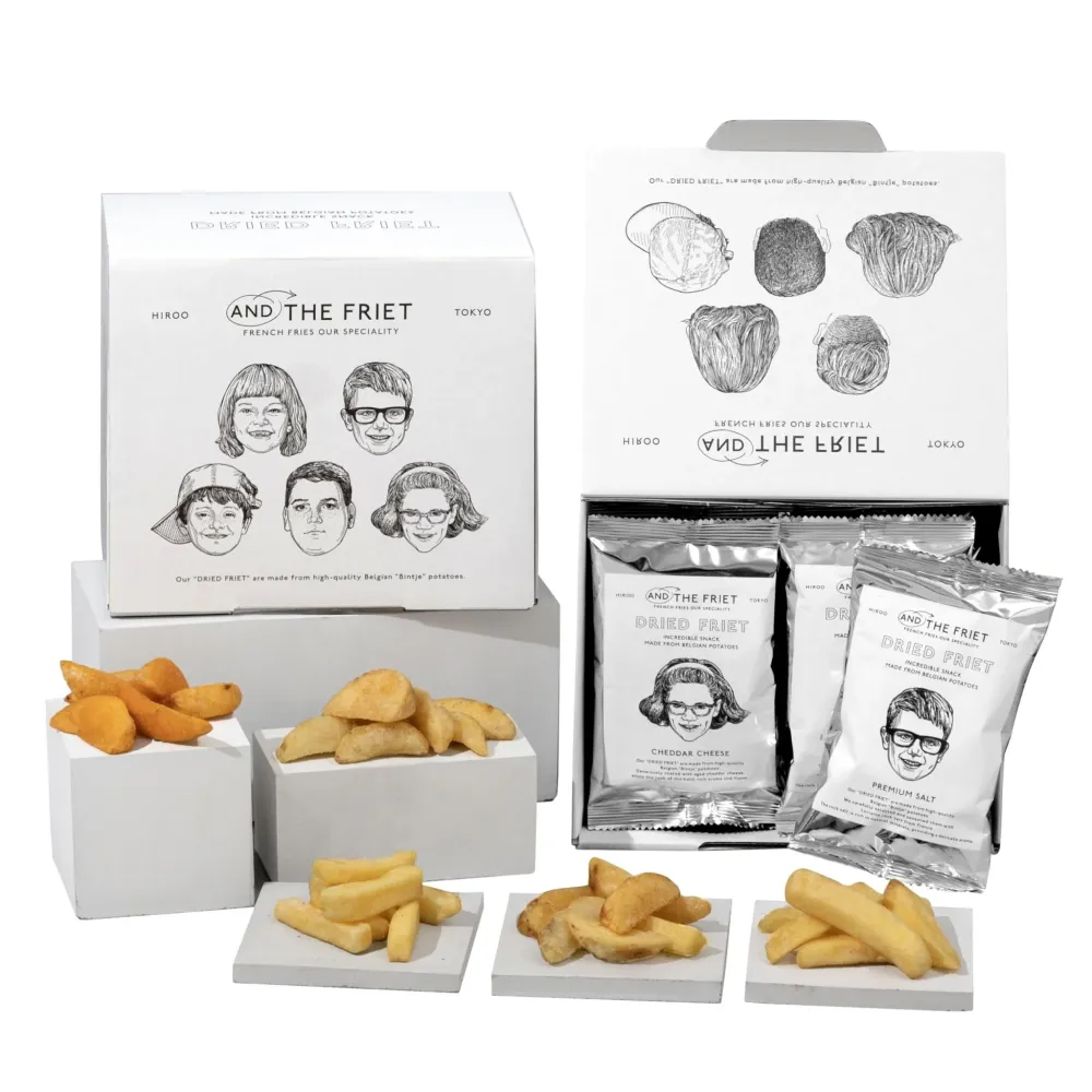 AND FRIET Dried Friet Snacks 10-pack - 5 Smaker - Perfekt för Gåvor