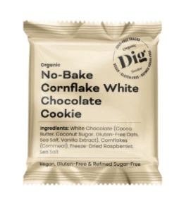 GETRAW No-bake cookie cornflake white chocolate 30g (12 x 30g)