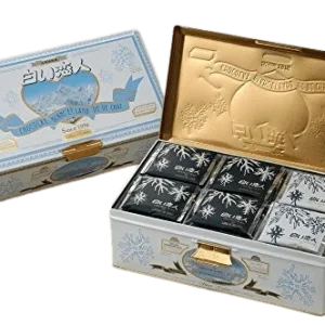 Ishiya Seika Shiroi Koibito Mörk- och Vit Chokladkakor 54 Stycken