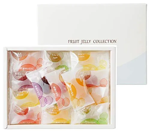 Saika Gemstone Fruktgelé Samling 1 Låda (22 Stycken av 15 Sorter)