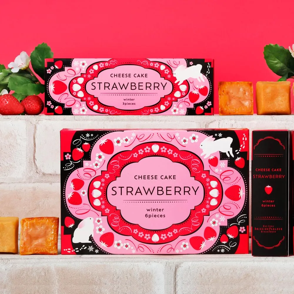 Shiseido Parlor Cheesecake med Amaou Jordgubbar 6st Winter Treat