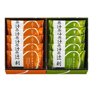 Tsujiri Kyocha Rusk 10 Stycken (5 Matcha och 5 Hojicha)