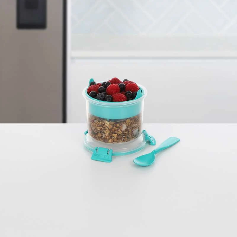 Sistema Snackbox - Frukost att ta med - 530ml - Mintgrön
