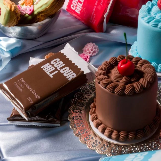 Brunt chokladsockermassa 250g